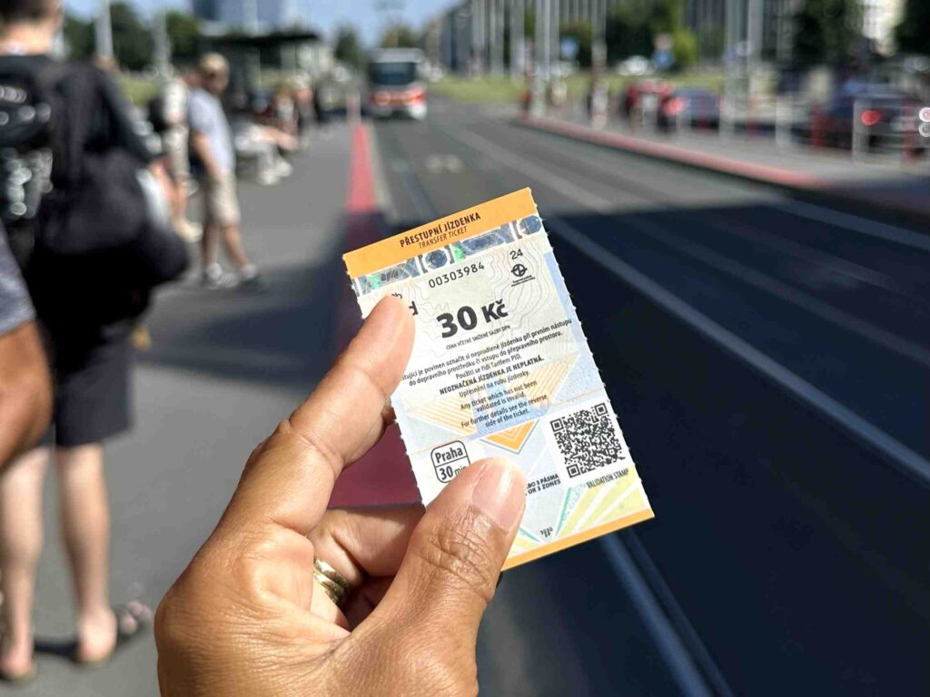 Transporte público em Praga.