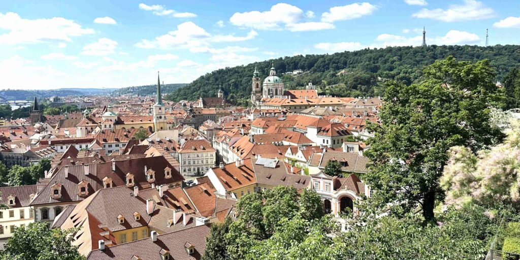 Visto do alto do Castelo de Praga